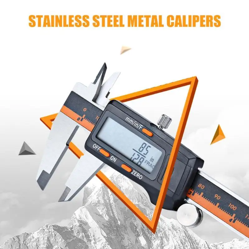 Stainless Steel Digital Display Caliper 0-150mm MM / Inch High Precision LCD Vernier Caliper Gauge Micrometer Measuring Tool
Stainless Steel Digital Display Caliper 0-150mm MM / Inch High Precision LCD Vernier Caliper Gauge Micrometer Measuring Tool