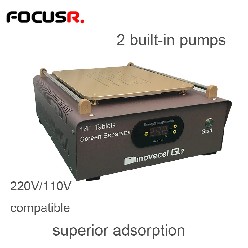 14inches Powerful 2 Built-in Ultra Strong Vacuum Pump LCD Touch Screen Separating Machine For iphone Screen Seperator Machines
14inches Powerful 2 Built-in Ultra Strong Vacuum Pump LCD Touch Screen Separating Machine For iphone Screen Seperator Machines