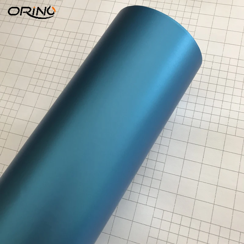 Ligth Blue Metallic Chrome Vinyl Film-5