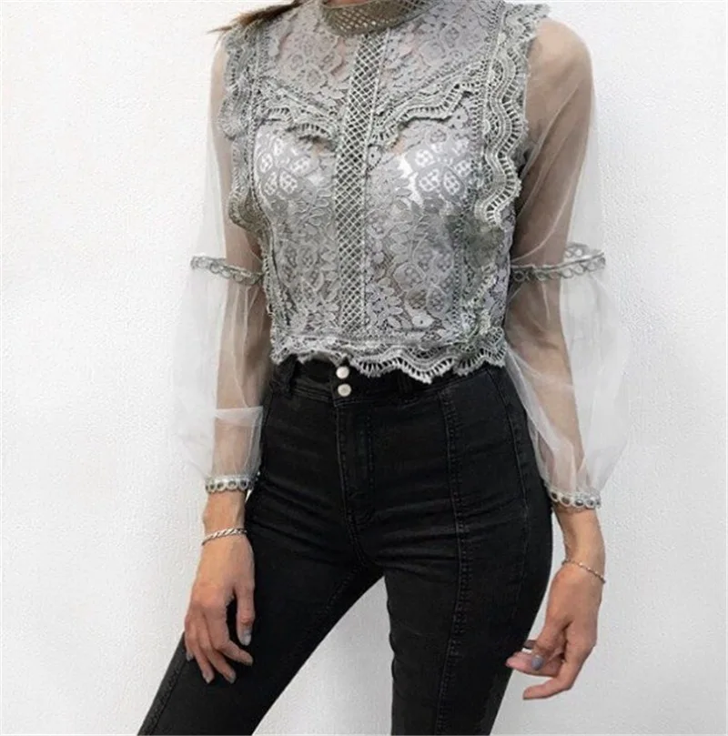 Mesh Patchwork Women Fashion Lace Blouses & Shirts Long Sleeve Lace Up Vintage OL Blusas Femme 2018 WS6294U
Mesh Patchwork Women Fashion Lace Blouses & Shirts Long Sleeve Lace Up Vintage OL Blusas Femme 2018 WS6294U