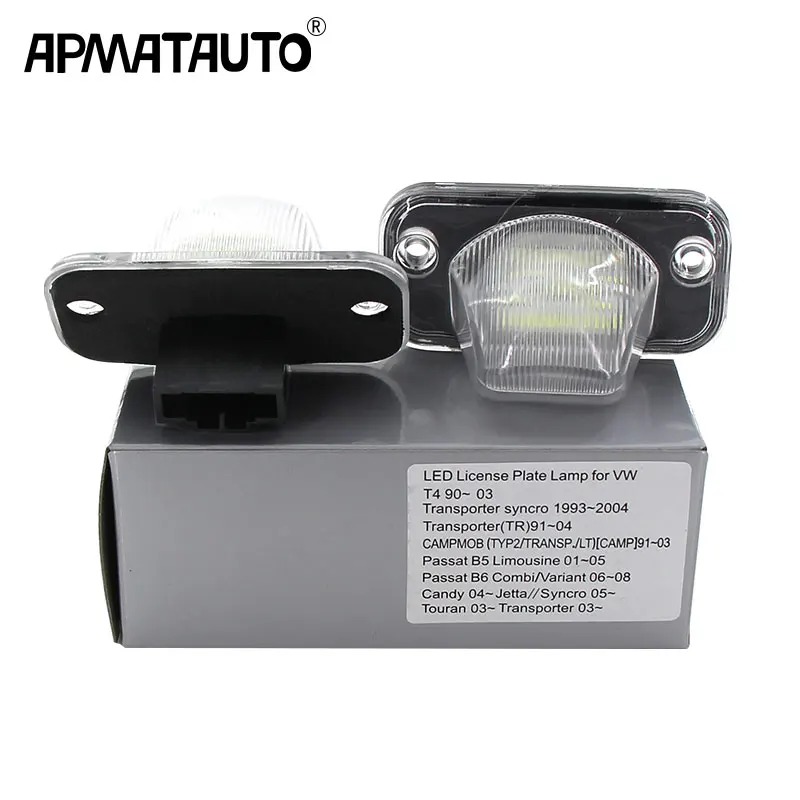 2x white CANbus LED rear license plate light For VW T4 Tranaporter ayncro CAMPMOB Passat B5 Limousine Passat Touran car-styling
2x white CANbus LED rear license plate light For VW T4 Tranaporter ayncro CAMPMOB Passat B5 Limousine Passat Touran car-styling