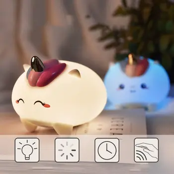 Creative Cartoon LED Light Rechargeable Small Night Light Bedside Warm Light with Timer Function Home Decoration
Creative Cartoon LED Light Rechargeable Small Night Light Bedside Warm Light with Timer Function Home Decoration