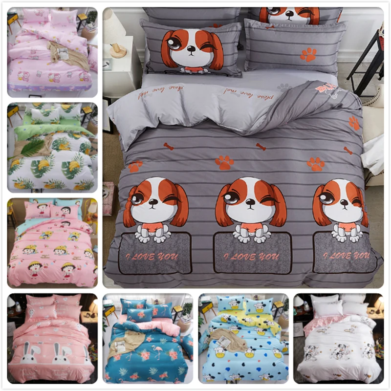 Grey Dog Pattern Stripe Duvet Cover Bedsheet Quilt Comforter Pillow Case 3pcs/4pcs Bedding Set Kids Soft Cotton Single Bed Linen
Grey Dog Pattern Stripe Duvet Cover Bedsheet Quilt Comforter Pillow Case 3pcs/4pcs Bedding Set Kids Soft Cotton Single Bed Linen