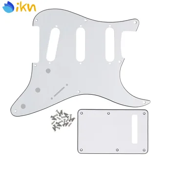 NEW Set of White 3Ply 8 Hole Pickguard Guitar Scratch Plate & Back Plate Tremolo Cover & Screws for USA Vintage Strat SSS Guitar
NEW Set of White 3Ply 8 Hole Pickguard Guitar Scratch Plate & Back Plate Tremolo Cover & Screws for USA Vintage Strat SSS Guitar