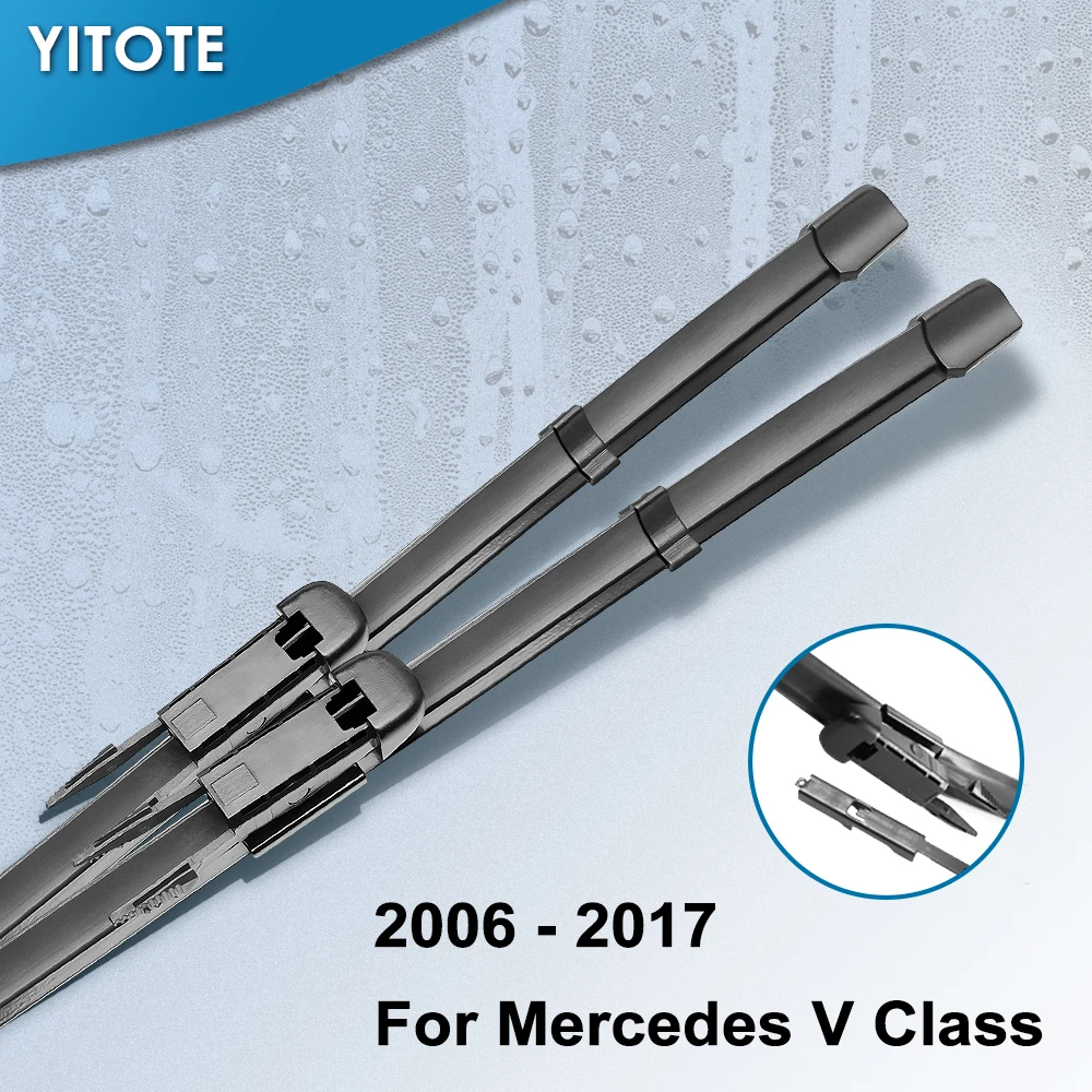 

YITOTE Wiper Blades for Mercedes Benz V Class Vito Viano W639 W447 V200 V220 V250 109 110 111 114 116 119 126 2.0 2.2 3.0 3.5