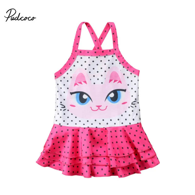 Pudcoco Kids Baby Girl Ruffles One-piece Rompers Swimsuit Sleeveless Summer Polka Dots Cartoon Cat Girls Rompers Beach Swimwear
Pudcoco Kids Baby Girl Ruffles One-piece Rompers Swimsuit Sleeveless Summer Polka Dots Cartoon Cat Girls Rompers Beach Swimwear