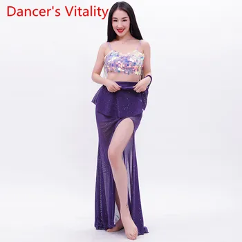 Oriental Dance Costumes Belly Dancing Practice Suits Clothes Gauze Suit Sequins+Dress 2pcs For Dance Clothing XS,S,M,L
Oriental Dance Costumes Belly Dancing Practice Suits Clothes Gauze Suit Sequins+Dress 2pcs For Dance Clothing XS,S,M,L