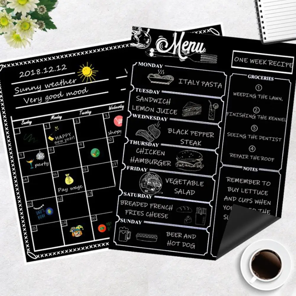 Refrigerator Dry Wipe Board Calendar Magnetic Fridge Magnet Weekly Menu Plan Family Calendar Organizer 16" X 12" Grocery List
Refrigerator Dry Wipe Board Calendar Magnetic Fridge Magnet Weekly Menu Plan Family Calendar Organizer 16" X 12" Grocery List