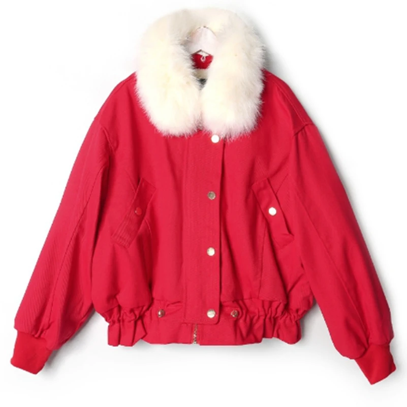 Maternity Coat 2018 winter suit new fashion pure color wool collar short cotton dress bats sleeve thickening warm cotton coat fe
Maternity Coat 2018 winter suit new fashion pure color wool collar short cotton dress bats sleeve thickening warm cotton coat fe