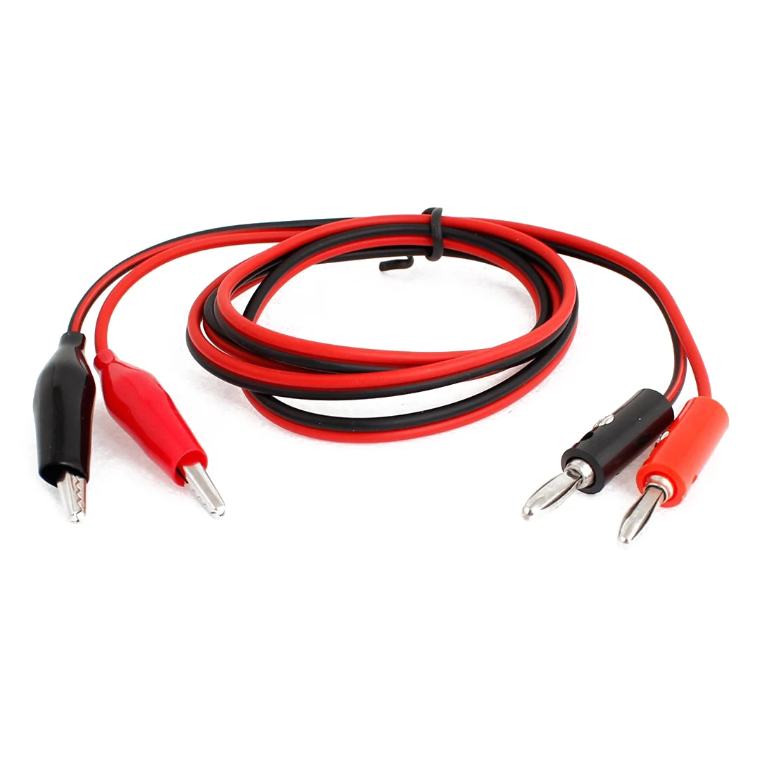 New 3ft Universal Alligator Clip to Banana Plug Probe Multimeter Test Lead Cable 