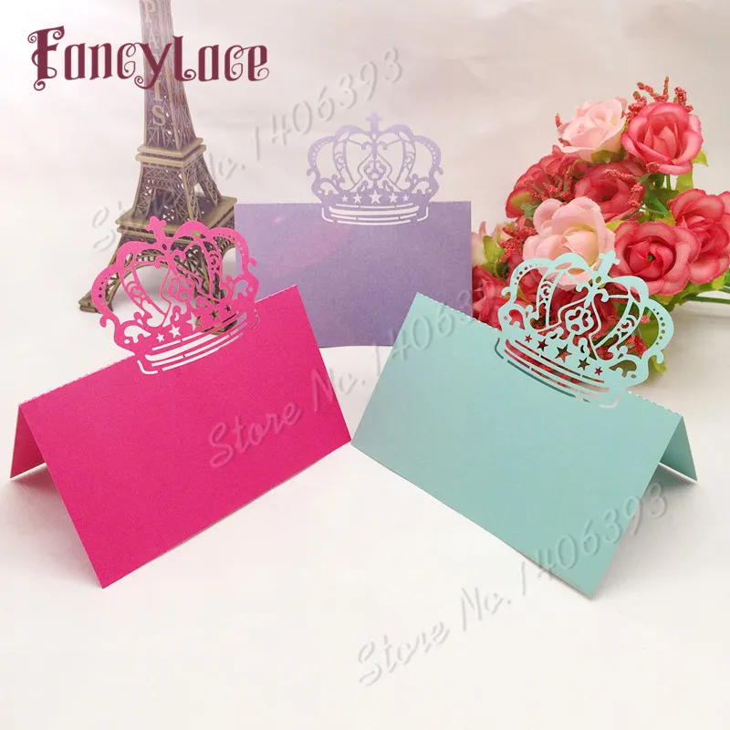 50pcs Paper Wedding Favor gift Cards Laser cut Crown Place Name Cards Number cards Guest Name Card for Birthday Party Decoration
50pcs Paper Wedding Favor gift Cards Laser cut Crown Place Name Cards Number cards Guest Name Card for Birthday Party Decoration