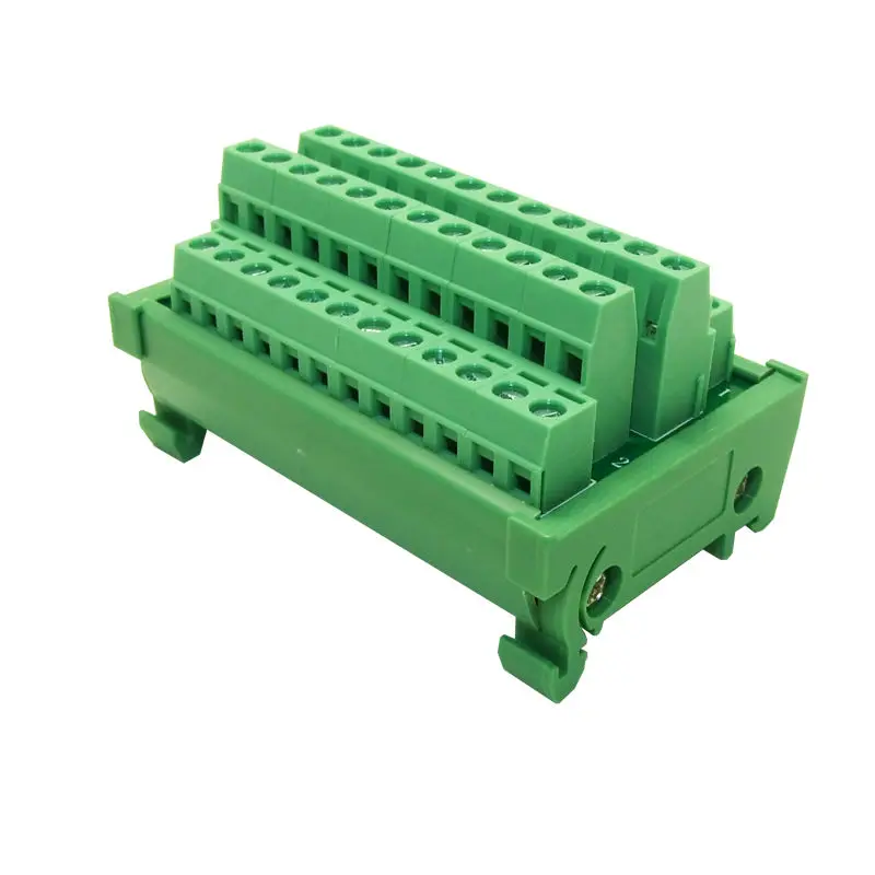 DIN Rail Mount 24 channels power supply distribution terminal blocks splitter board Power Distribution Module board
DIN Rail Mount 24 channels power supply distribution terminal blocks splitter board Power Distribution Module board