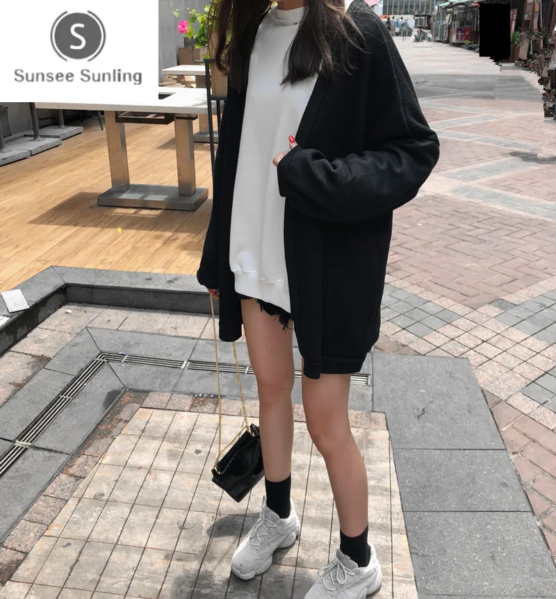 Autumn and Winter All-match Tide Loose Women Sweater Ulzzang Harajuku Wind BF Long Paragraph Sweater Cardigan Coat Thick Female
Autumn and Winter All-match Tide Loose Women Sweater Ulzzang Harajuku Wind BF Long Paragraph Sweater Cardigan Coat Thick Female