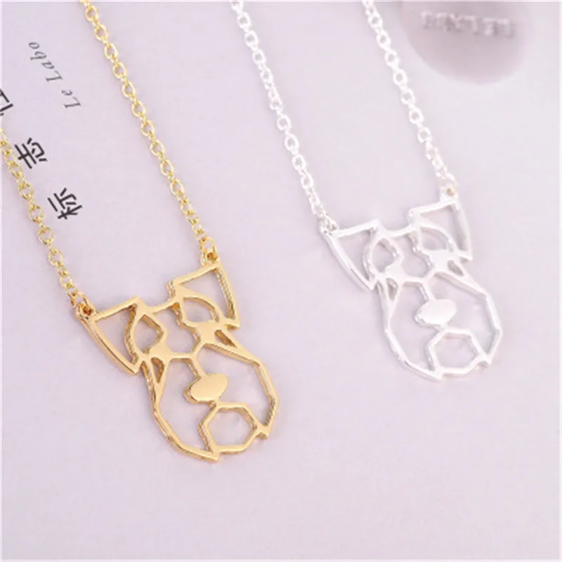 Newest Unique Geometric Origami Animal Neckalce Jewelry Cute Dog Face Origami Pug Head Necklace For Animal Lovers
Newest Unique Geometric Origami Animal Neckalce Jewelry Cute Dog Face Origami Pug Head Necklace For Animal Lovers