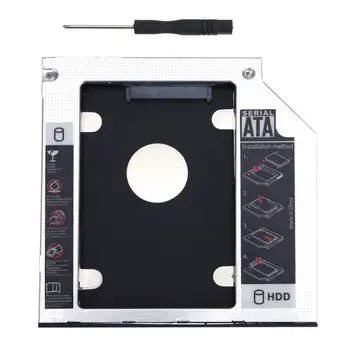 Aluminum Universal 2nd HDD Caddy 9.5mm SATA 3.0 LED Indicator for 2.5 Inch 7mm 9mm HDD SSD Case Enclosure for Laptop CD-ROM
Aluminum Universal 2nd HDD Caddy 9.5mm SATA 3.0 LED Indicator for 2.5 Inch 7mm 9mm HDD SSD Case Enclosure for Laptop CD-ROM
