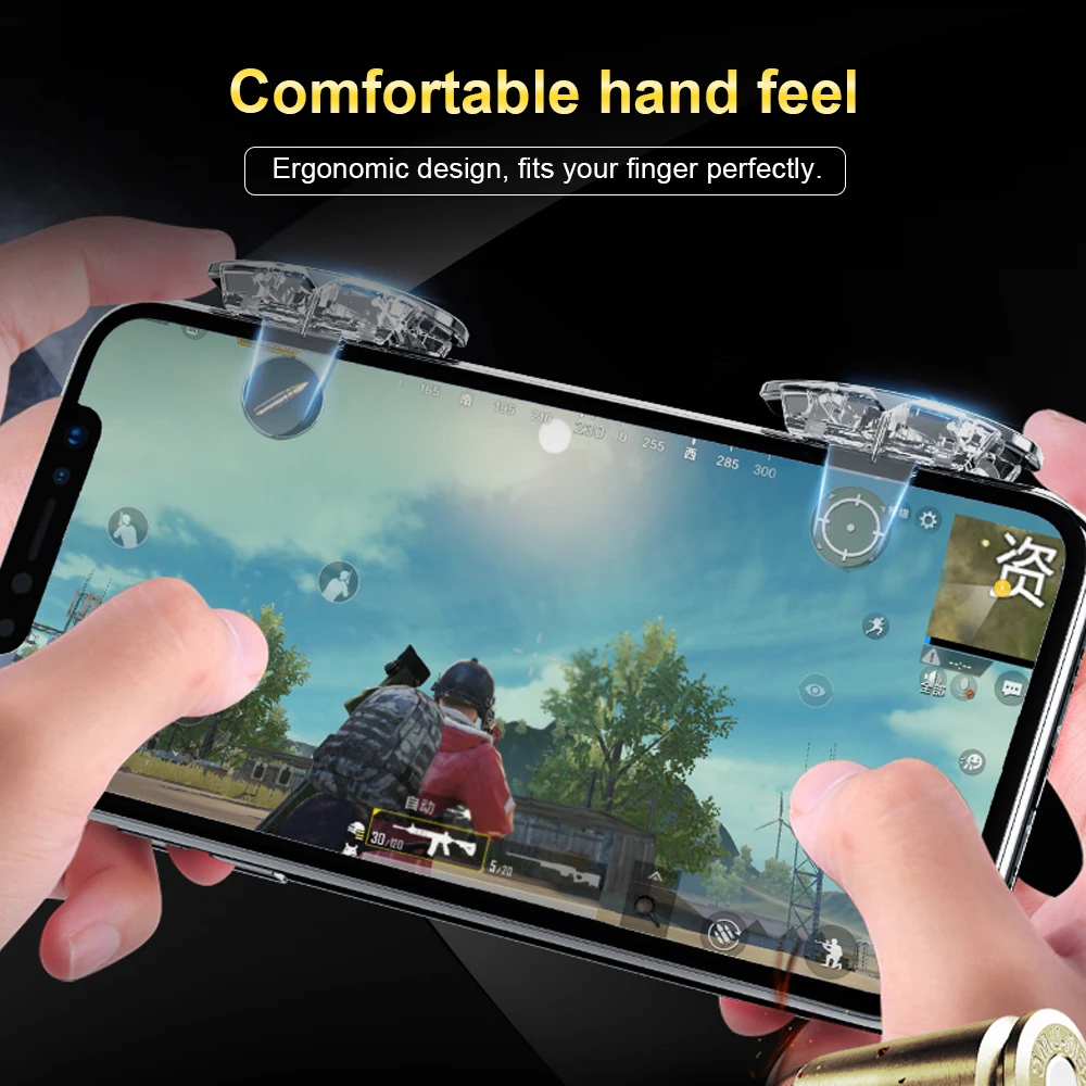 Game Trigger Mobile Game Triggers Fire and Aim Buttons Cell Phone Game Shooter for PUBG 4.5-7.0inch Phones 1pc/2pcs
Game Trigger Mobile Game Triggers Fire and Aim Buttons Cell Phone Game Shooter for PUBG 4.5-7.0inch Phones 1pc/2pcs