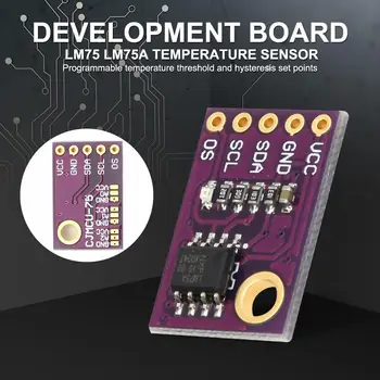 LM75 LM75A Temperature Sensor High Speed I2C Interface High Precision Development Board Module
LM75 LM75A Temperature Sensor High Speed I2C Interface High Precision Development Board Module
