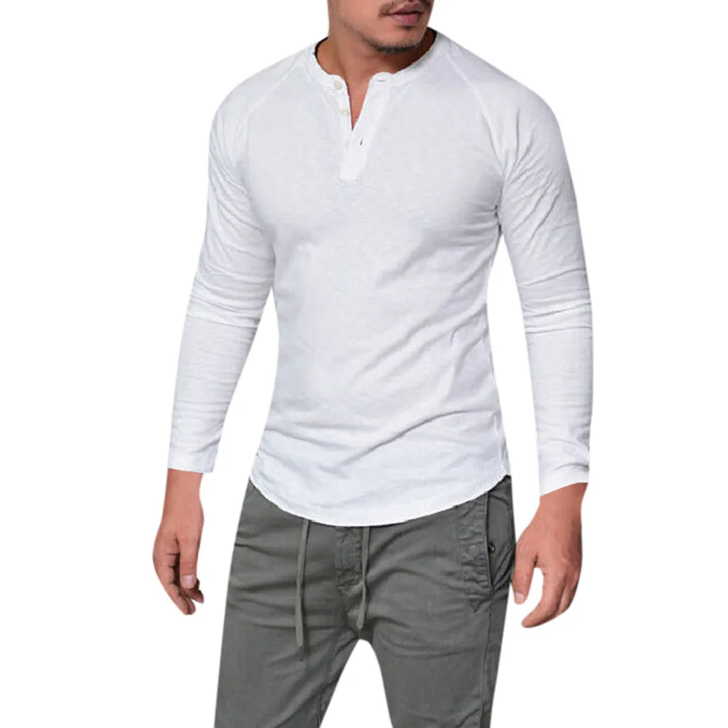 2019 New Fashion Men Slim Casual Muscle Solid Long Sleeve V Neck Tops Blouse T-Shirts S-XL Drop shipping High Quality
2019 New Fashion Men Slim Casual Muscle Solid Long Sleeve V Neck Tops Blouse T-Shirts S-XL Drop shipping High Quality