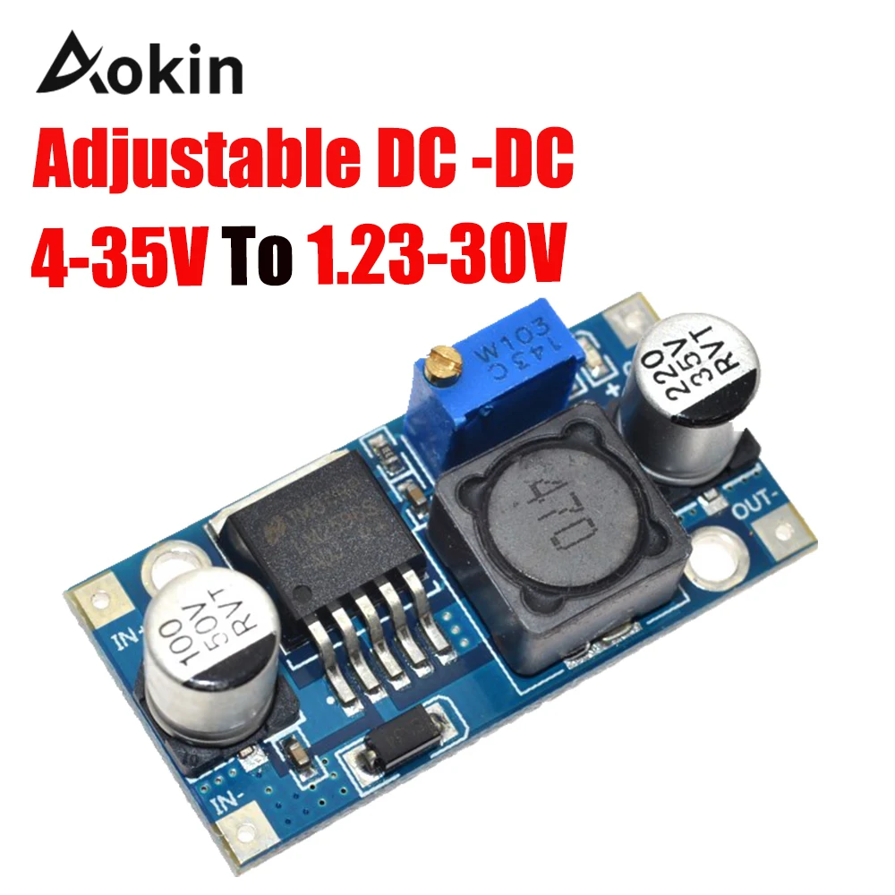 LM2596 LM2596S DC-DC 4-35V adjustable step-down power Supply module DC to DC 3A Max Output 1.23V-30V
LM2596 LM2596S DC-DC 4-35V adjustable step-down power Supply module DC to DC 3A Max Output 1.23V-30V