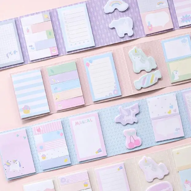 1 Set 6 in 1 Series Pocket Kawaii Unicorn DIY Scrapbooking Sticky Memo Notes Message Planner Notepad School Office Stationery
1 Set 6 in 1 Series Pocket Kawaii Unicorn DIY Scrapbooking Sticky Memo Notes Message Planner Notepad School Office Stationery