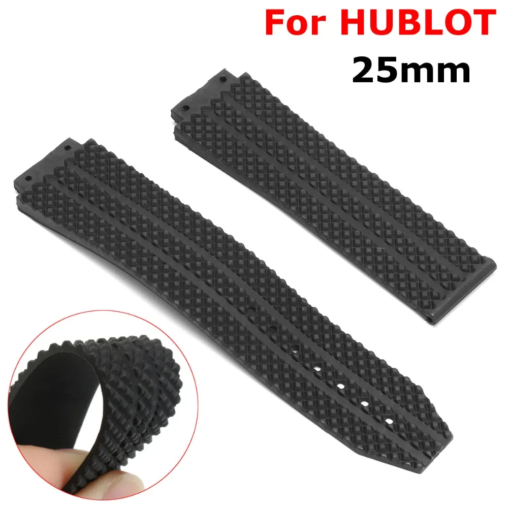 Black Wrist Bracelet Strap 25mm Rubber Silicone Watchband Waterproof Replacement Without Buckle For/Hublot Watch Accessories
Black Wrist Bracelet Strap 25mm Rubber Silicone Watchband Waterproof Replacement Without Buckle For/Hublot Watch Accessories