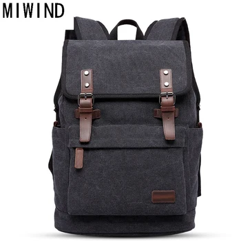 MIWIND Famous Brand Casual Men Travel Laptop Backpack Vintage Canvas Men's Backpacks Student School Bag TLY1084
MIWIND Famous Brand Casual Men Travel Laptop Backpack Vintage Canvas Men's Backpacks Student School Bag TLY1084