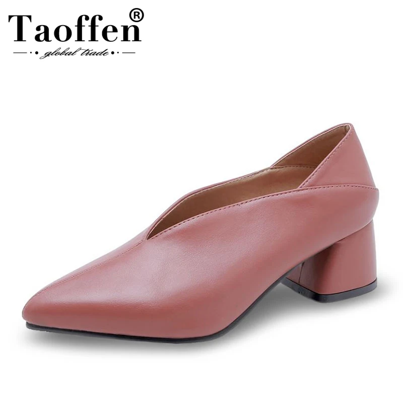 Taoffen Women New Fashion Simple Pumps Plus Size 30-43 Wedding Party Office Ladies Pointed Toe Shoes Woman Spring Autumn Pumps
Taoffen Women New Fashion Simple Pumps Plus Size 30-43 Wedding Party Office Ladies Pointed Toe Shoes Woman Spring Autumn Pumps