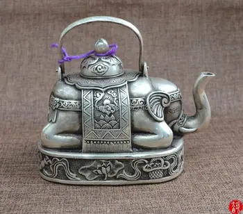 Vintage White Copper Material Elephant Design kettle&Flagon Good Collection Home Ornament
Vintage White Copper Material Elephant Design kettle&Flagon Good Collection Home Ornament