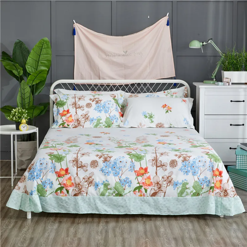Rural Style Color Printing Pattern Home Textile 3Pcs Flat Sheets Cotton Bed Sheet Bedding Linen For Pillow Covers 250x270cm Size
Rural Style Color Printing Pattern Home Textile 3Pcs Flat Sheets Cotton Bed Sheet Bedding Linen For Pillow Covers 250x270cm Size