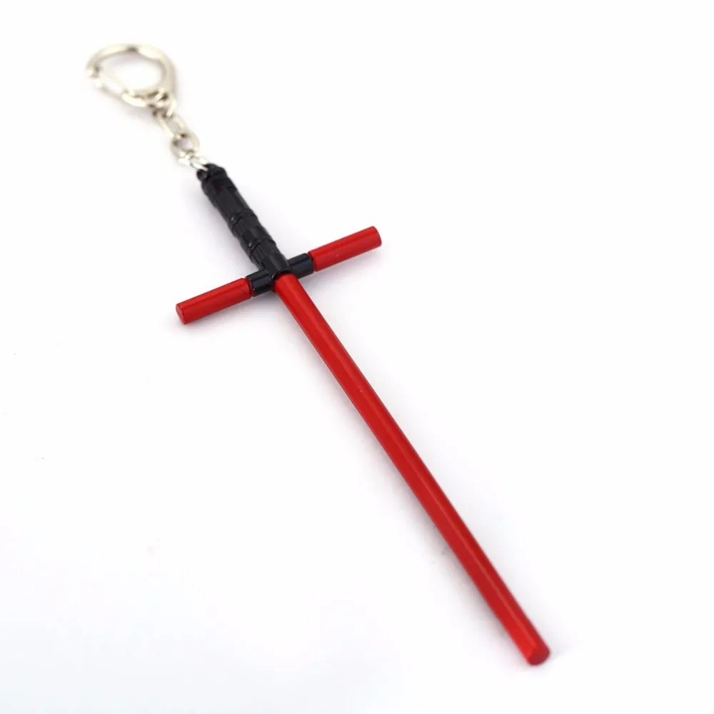 HSIC JEWELRY Star War Sword Cross Red Silver Metal Keychain 14.7cm Long Pendant Key Chain Chaveiro Key Ring Holder HC11240
HSIC JEWELRY Star War Sword Cross Red Silver Metal Keychain 14.7cm Long Pendant Key Chain Chaveiro Key Ring Holder HC11240