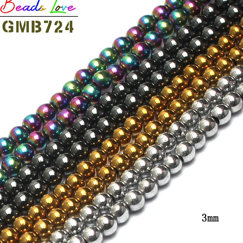 130pcs/lot High Quality Natural Stone Beads 3mm Hematite Round Loose Beads For Jewelry Making Diy Bracelet Necklace 15 Inches
130pcs/lot High Quality Natural Stone Beads 3mm Hematite Round Loose Beads For Jewelry Making Diy Bracelet Necklace 15 Inches
