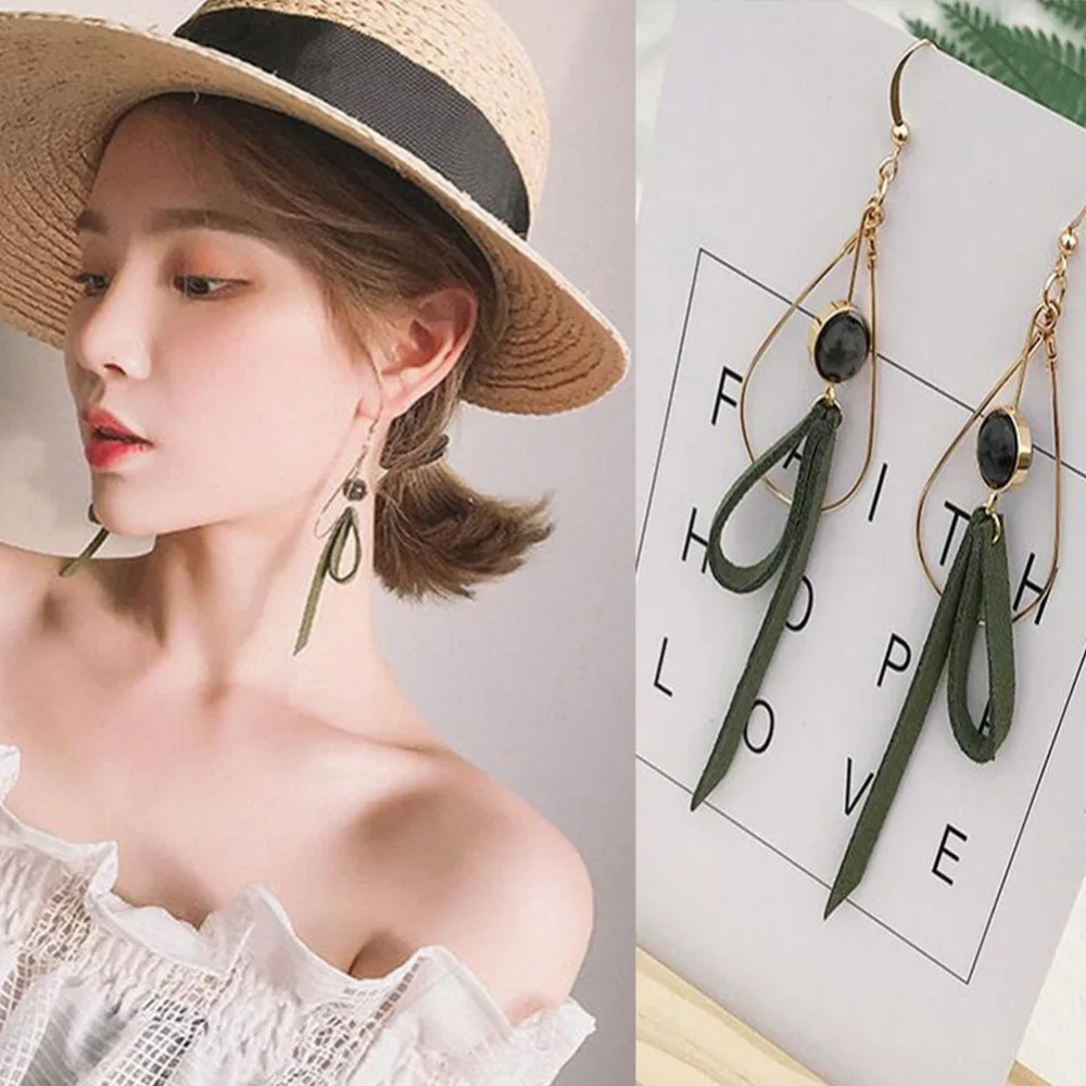 New Trendy Hand-made Simple Bowknot Earrings Sweet Metal Oval Long Earrings Women Jewelry #274164
New Trendy Hand-made Simple Bowknot Earrings Sweet Metal Oval Long Earrings Women Jewelry #274164