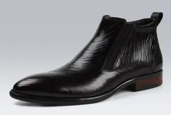 Spring/Winter Men's Chelsea Boots British Style Fashion Pleated Elastic Band Ankle Boots Genuine Leather High Top Casual Shoes
Spring/Winter Men's Chelsea Boots British Style Fashion Pleated Elastic Band Ankle Boots Genuine Leather High Top Casual Shoes