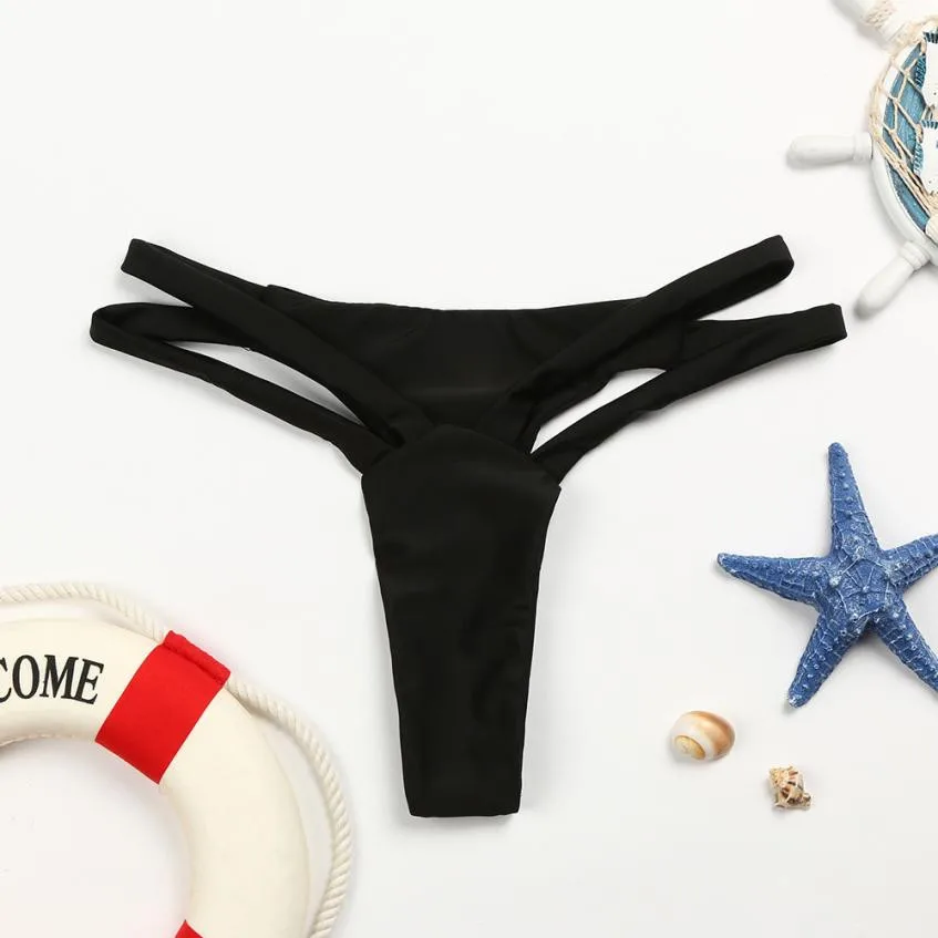 Women Cross Strap Hollow Bottoms Swimsuit Bikini Swimwear Cheeky Thong V Swim Trunks Female Candy Color Sexy
Women Cross Strap Hollow Bottoms Swimsuit Bikini Swimwear Cheeky Thong V Swim Trunks Female Candy Color Sexy