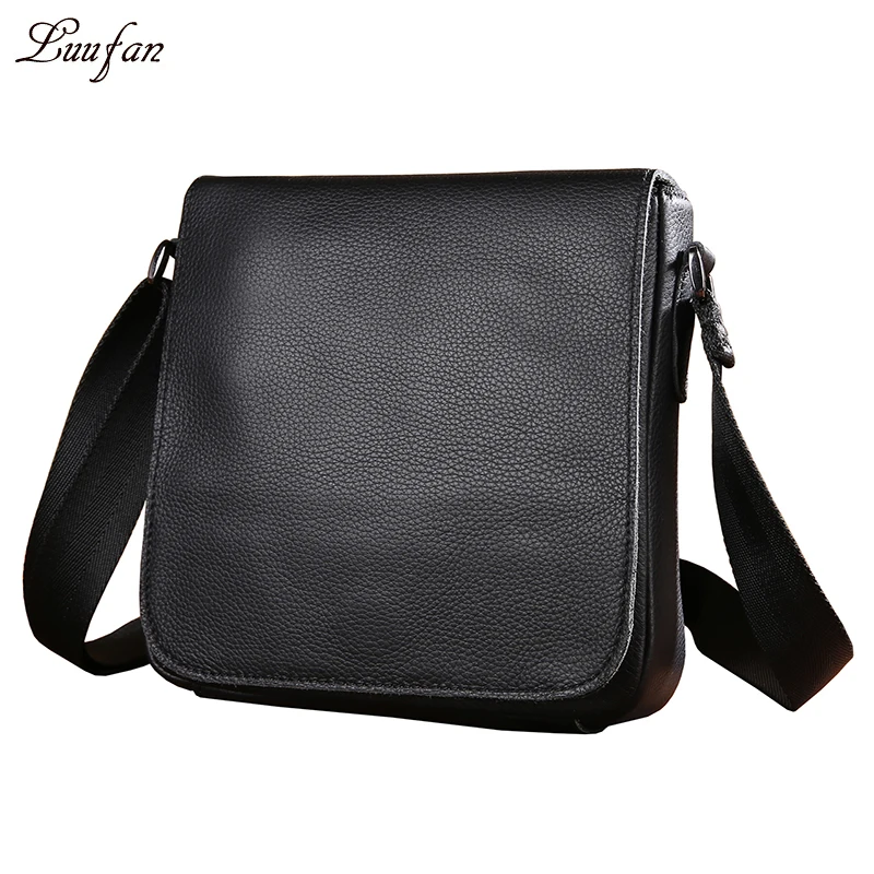 Men's genuine Leather shoulder bag for iPad Mini Cute Black soft Real leather messenger bag Small Cowhide satchel bag fast post
Men's genuine Leather shoulder bag for iPad Mini Cute Black soft Real leather messenger bag Small Cowhide satchel bag fast post