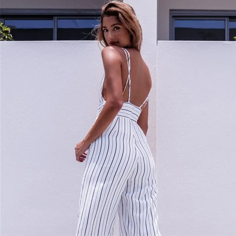 arrival Women Sexy Sleeveless Deep V-neck Striped Clubwear Long Playsuit Bodycon Party Jumpsuit&Romper Stylish Womens Jumpsuits
arrival Women Sexy Sleeveless Deep V-neck Striped Clubwear Long Playsuit Bodycon Party Jumpsuit&Romper Stylish Womens Jumpsuits