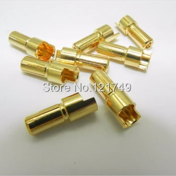 

10 pairs / lot 5.5MM gold plating bullet Plugs banana connector adapter for RC battery motor ESC part DU0088