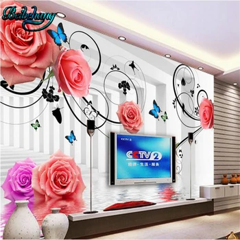 beibehang Large Custom Wallpaper Mural Rose Touching Butterfly 3D 3D TV Wall Decorative Painting
beibehang Large Custom Wallpaper Mural Rose Touching Butterfly 3D 3D TV Wall Decorative Painting