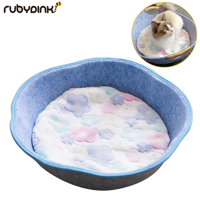 Flower Shape Pet Cat Beds House Felt Cloth Dog Sleeping Basket Bag Comfortable Breathable Pet House Kitten Puppy Nest With Mat
Flower Shape Pet Cat Beds House Felt Cloth Dog Sleeping Basket Bag Comfortable Breathable Pet House Kitten Puppy Nest With Mat
