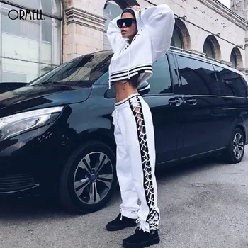 ORMELL Loose Casual Pants Capris 2017 Women Bandage Black White Split Joint Haren Female Hip Hop Trousers Cotton Bottom
ORMELL Loose Casual Pants Capris 2017 Women Bandage Black White Split Joint Haren Female Hip Hop Trousers Cotton Bottom