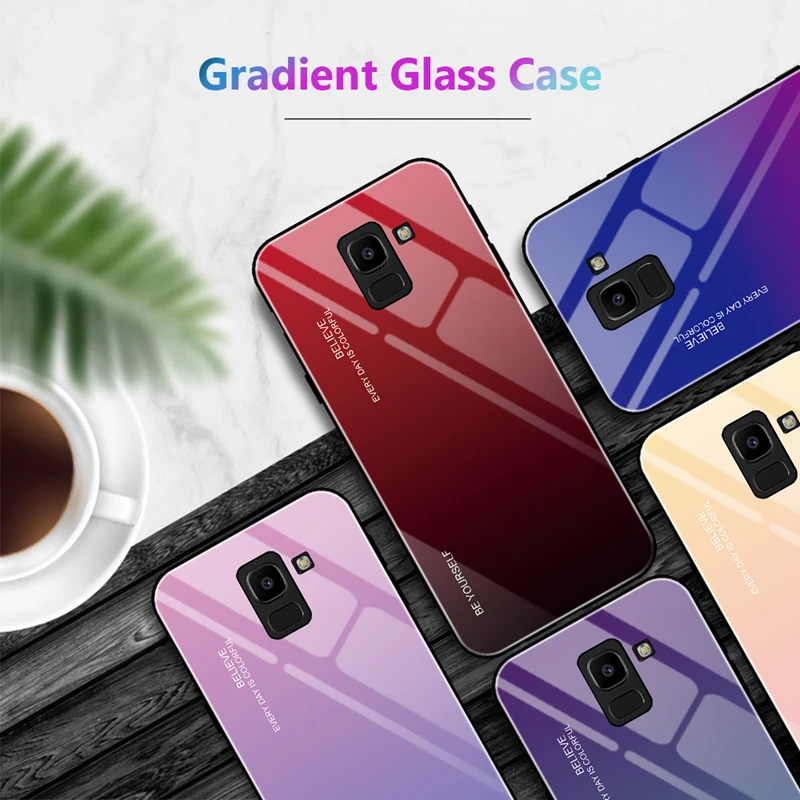 Case For Samsung Galaxy J4 Plus J6Plus J8 2018 Case Gradient Tempered Glass Mirror Case For Samsung J4 J6 2018 EU Coque Fundas
Case For Samsung Galaxy J4 Plus J6Plus J8 2018 Case Gradient Tempered Glass Mirror Case For Samsung J4 J6 2018 EU Coque Fundas