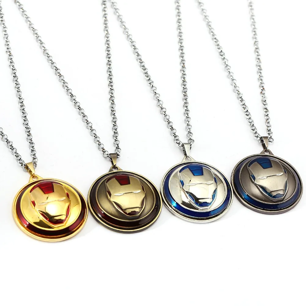 Iron Man Necklace The Avengers Rotatable High quality Pendant Fashion Stainless Steel Ironman Necklaces Gift Jewelry
Iron Man Necklace The Avengers Rotatable High quality Pendant Fashion Stainless Steel Ironman Necklaces Gift Jewelry