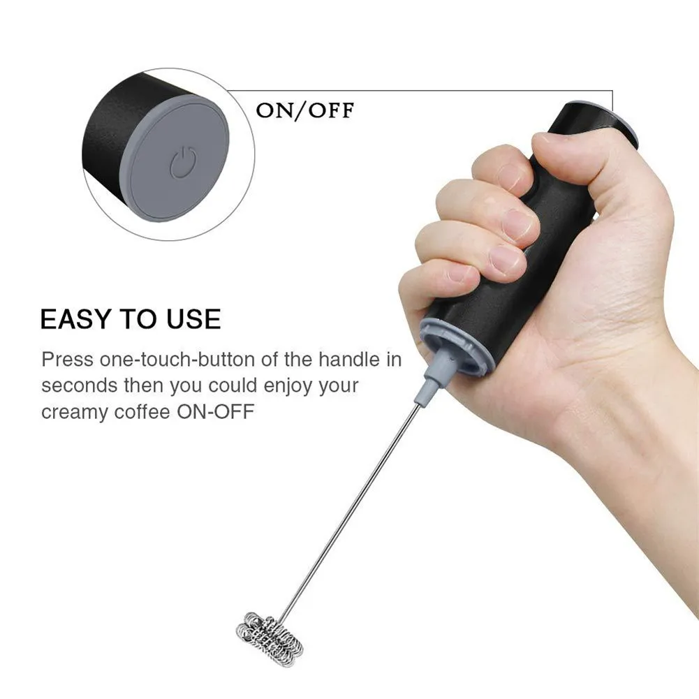 Milk Frother Handheld Electric Travel Foamer Maker Battery Powered Milk Frother Drink Mixer QJS Shop
Milk Frother Handheld Electric Travel Foamer Maker Battery Powered Milk Frother Drink Mixer QJS Shop