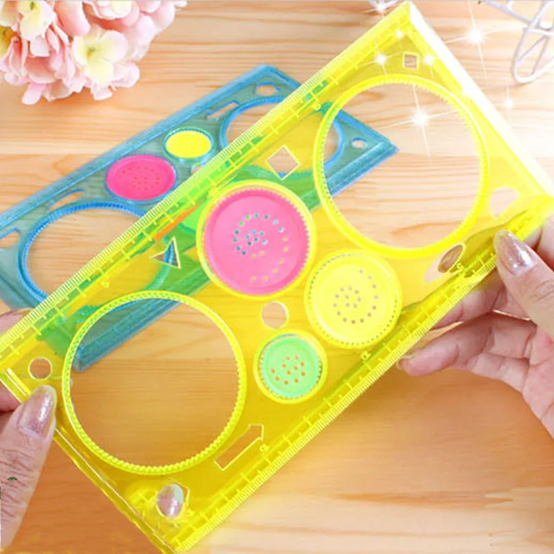 Multi-function Puzzle Ruler Exotic Drawing Board Variety Flower Feet Kids Gift Student Stationery Educationl Toys For Children
Multi-function Puzzle Ruler Exotic Drawing Board Variety Flower Feet Kids Gift Student Stationery Educationl Toys For Children