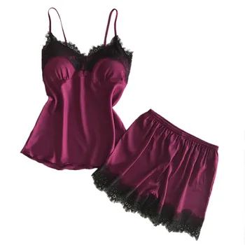 2019 пижама new ladies sexy satin strap lace stitching solid color nightdress underwear wholesale t4+3
2019 пижама new ladies sexy satin strap lace stitching solid color nightdress underwear wholesale t4+3