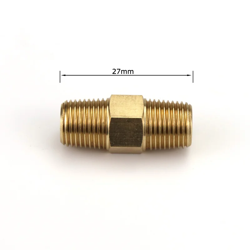 Hex Nipple Fitting Double 18 NPT Male Threads3