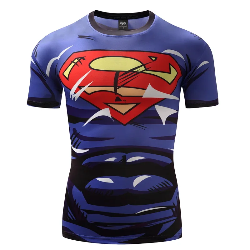 Gyms Men's T-shirt 3D Batman /Superman Compression Shirt Summer stretch Short Sleeve Tops fashion Leisure Fitness T-shirt S-4XL
Gyms Men's T-shirt 3D Batman /Superman Compression Shirt Summer stretch Short Sleeve Tops fashion Leisure Fitness T-shirt S-4XL