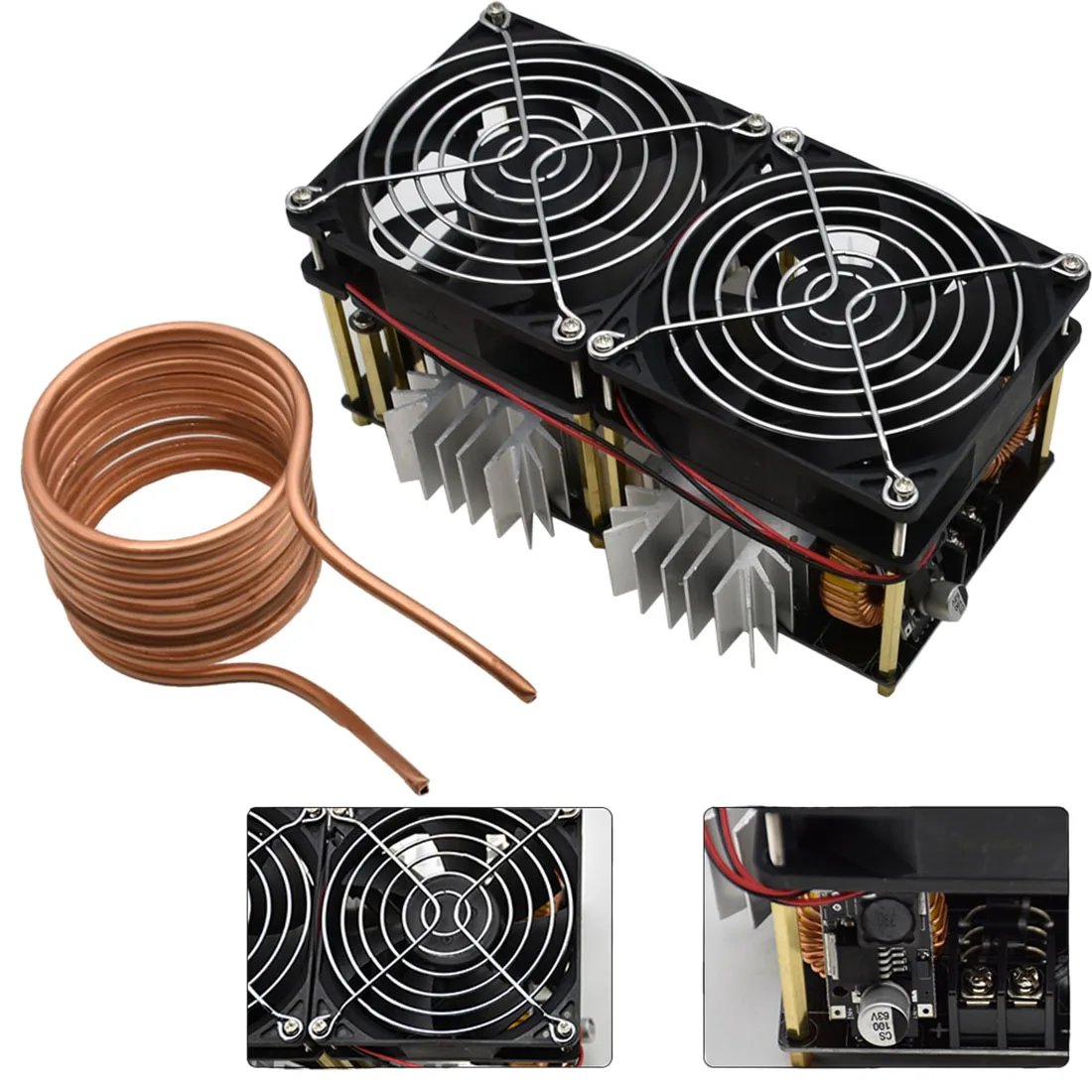 1800W ZVS Induction Heating Board Module Flyback Driver Heater With Tesla Coil And Fan Experiment Science Accessories Kits
1800W ZVS Induction Heating Board Module Flyback Driver Heater With Tesla Coil And Fan Experiment Science Accessories Kits