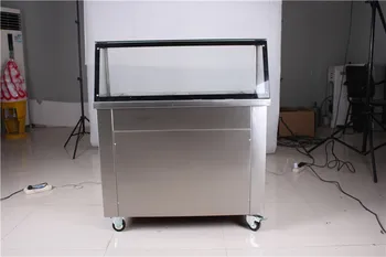 Double round pan fry ice cream roll machine for making ice cream roll with R410A Refrigerant
Double round pan fry ice cream roll machine for making ice cream roll with R410A Refrigerant