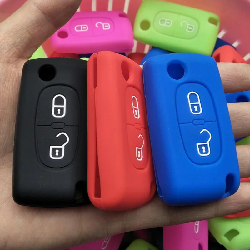 2 Buttons Car Key For PEUGEOT 208 207 3008 308 408 407 307 Silicone Rubber Car Key fob Case Protector Cover
2 Buttons Car Key For PEUGEOT 208 207 3008 308 408 407 307 Silicone Rubber Car Key fob Case Protector Cover